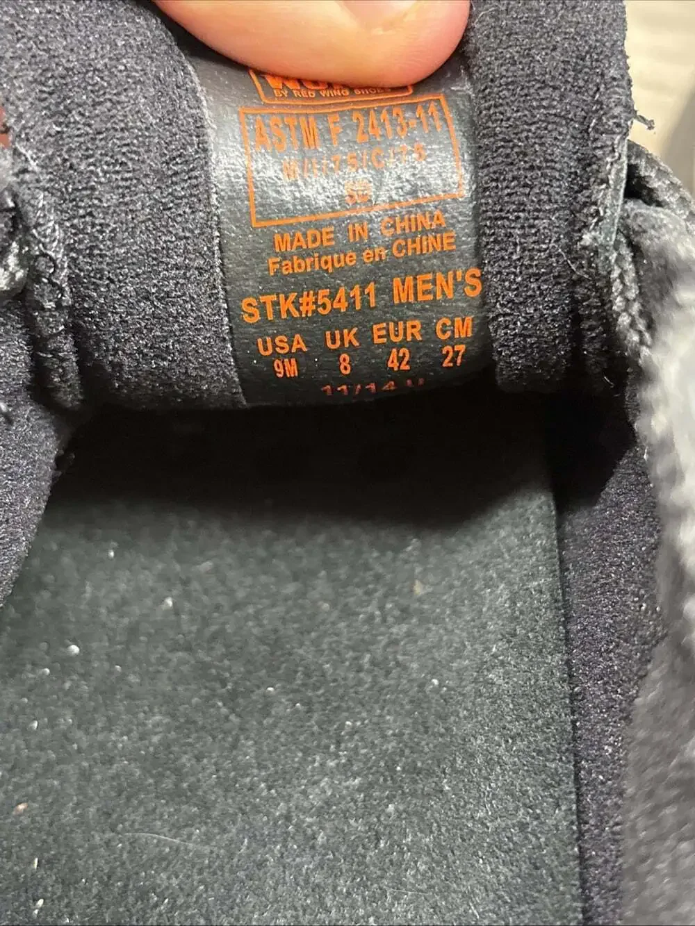WORX by Red Wing 5411 Men 9m Steel Toe Work Shoes